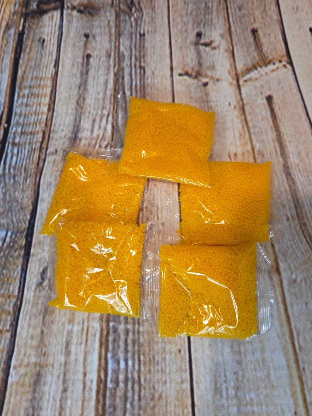 Yellow Vase Filler Beads Decor Beads Lemon